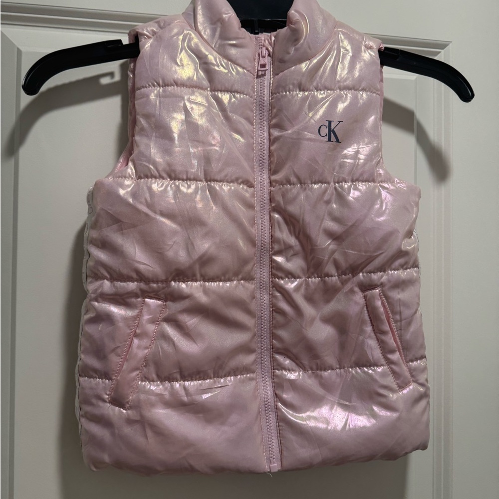 Calvin Klein Jeans Light Pink Puffer Vest